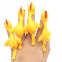 【CC】 5Pcs/Set Catapult Launch Turkey Fun and Tricky Chick Practice Elastic Flying Birds