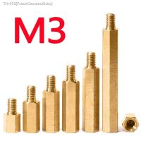 ✤ M3 Hex Brass Male Female Standoff Pillar Board Stud PCB Spacer Hexagon Mount Motherboard Bolt Screw M3xL 3/4/5/6mm