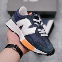 2023 New [Original] NB* 327 R Jogging Running Shoes Fashion MenS And WomenS Leisure Sports Shoes Dark Blue Orange {Free Shipping}