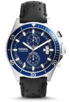 Fossil Wakefield Chronograph นาฬิกาหนังผู้ชายสีดำ CH2945 Jam Tangan Lelaki สำหรับผู้ชาย