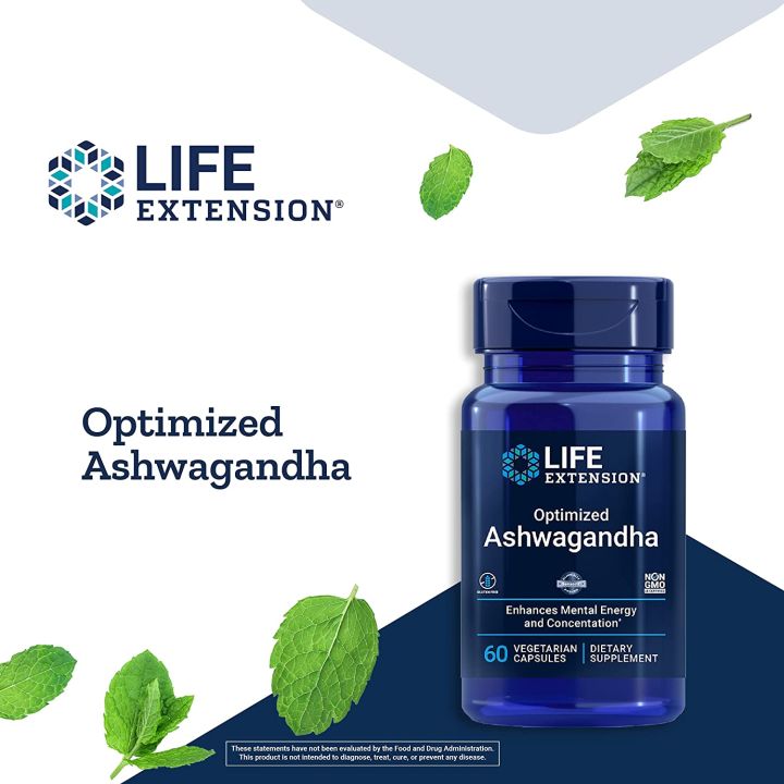 สารสกัดโสมอินเดีย-optimized-ashwagandha-extract-60-vegetarian-capsules-life-extension