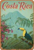 Tofee Costa Rica Iron Poster Vintage Painting Tin Sign for Wall Decoration Crafts