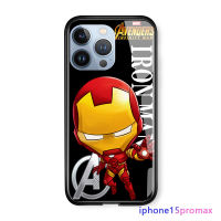 Orico Apple iPhone 15 Plus 15 Pro 15 Pro 15 Pro Max เคสกระจกนิรภัยมันวาวลายการ์ตูนสำหรับเด็กผู้หญิง Marvel เคสโทรศัพท์สำหรับเด็กผู้ชายซูเปอร์ฮีโร่เคสเคส Ironman Spiderman สำหรับผู้ชาย