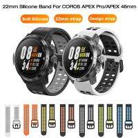 ☁㍿✠ 22mm Soft Silicone Strap for COROS APEX Pro Smartwatch Band Rubber Strap for For COROS APEX 46mm Replacement Wristband Women Men