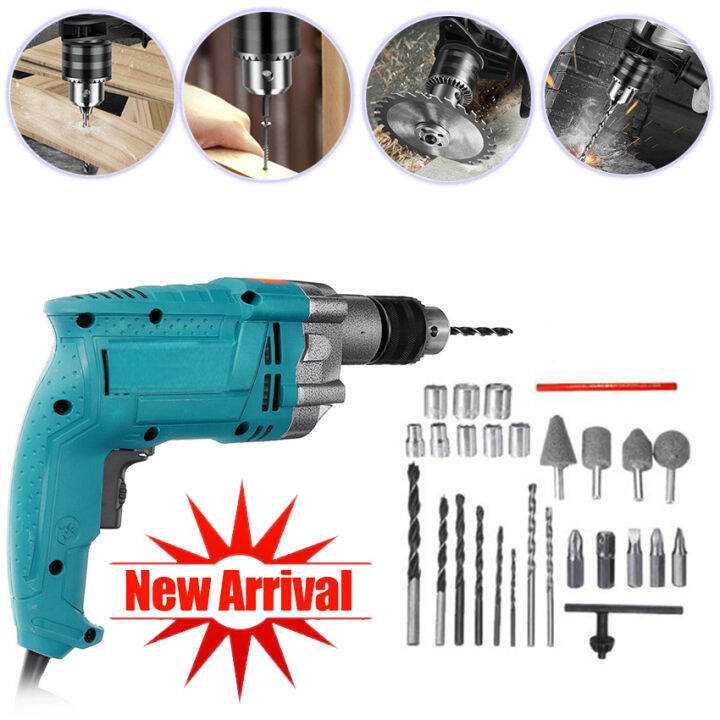 (32TOOLS) Professional Shock Screwdriver Electric Drill Set Handheld
