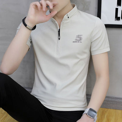 Cotton Casual Polo Shirt for Mens Fashion Polo Shirt Men Lapel Slim Fit Short Sleeve Shirt Summer