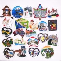 Germany Spain Denmark United States Austria Canada Italy Australia Norway Resin Magnetic Fridge Magnet Creative Souvenirs