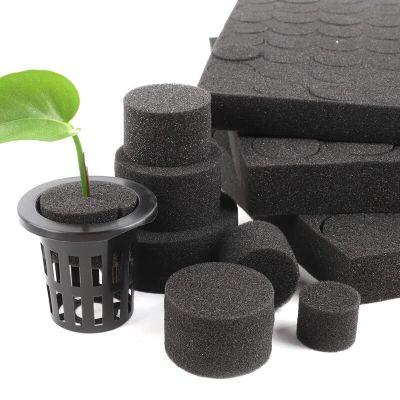 ；【‘； 20/100Pcs Black Hydroponic Sponge Garden Vegetable Soilless Cultivation Growing Media Sponge Hydroponic Baskets Planting Sponge