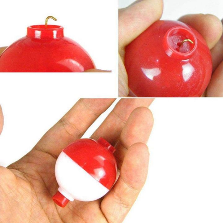 60pcs-fishing-bobbers-1-inch-push-button-snap-on-fishing-floats-bobber-red-and-white-fishing-float-and-bobbers