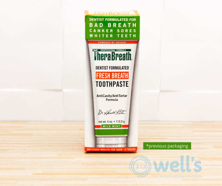 TheraBreath Toothpaste. Dentist Formulated and Clinically Tested to