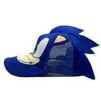 【YF】◐✐♤  cartoon surrounding super sonic kid breathable sunshade net cap children baseball anime