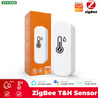 Zigbee Tuya เซ็นเซอร์ความชื้นอัจฉริยะ WiFi เซ็นเซอร์อุณหภูมิไฮกรอมิเตอร์ภายในอาคารเครื่องวัดอุณหภูมิเครื่องตรวจจับสนับสนุน Google Alexa ชีวิตอัจฉริยะ