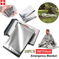 Survival Emergency Blamket Lifesave First Aid Kit Windproof Foil Cover Military Camping Thermal Rescue Blankets 1-10PCS-SDFU ร้านค้า