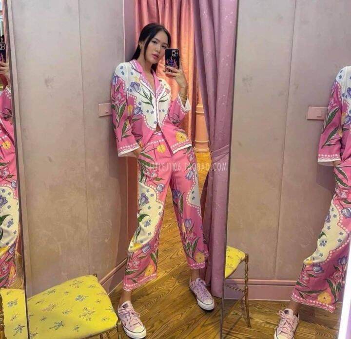 pink-set-print-ชุดเซ็ท-2-ชิ้น