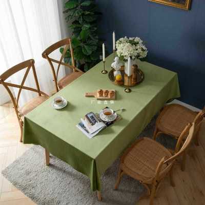 Dihe [ผ้าปูโต๊ะอะโวคาโด] ผ้ากำมะหยี่ผ้าไหมหรูหราแสง,ผ้าปูโต๊ะสีเขียว,โต๊ะทานอาหารของใช้ในครัวเรือนสี่เหลี่ยม,ศิลปะผ้า,โต๊ะชา,Thickened