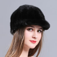 New Style Mink Fur Cap Handmade Real Mink Fur Knight Cap Warm Winter Fur Hat Fashion Lady Real Fur Sunshade Hat Free Shipping