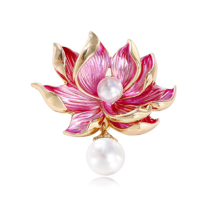 Lotus on sale flower brooch