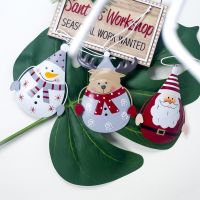 Painted Iron Snowman Elk Pendant Xmas Christmas Tree Ornaments Home Decorations