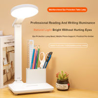 2021Led Folding Table Lamp Pluggable With Pen Holder Bedside Lamp For Children Writing Lamps Bright Office Desk study lamp Reading