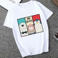 Kaus Spy X Family Unisex Lucu Kaus รูปสี่เหลี่ยมผืนผ้า