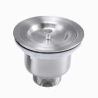 Stainless Steel Kitchen Single / Double Sink Drainer Wire Drain Pipe Fittings with Basket Sink Filter Sewer Accessories 110140mm Dishracks Sink access