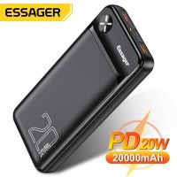 Essager Power Bank 20000mAh USB Type C PD 20W Fast Charging Portable Charger For iPhone Xiaomi Portable External Battery Charger ( HOT SELL) gdzla645