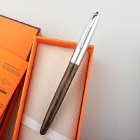 Stainless steel wood Fountain Pen Calligraphy Practice Pen Business Gift Creative Gift Pen 0.38mm  Pens