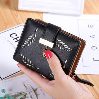 Fashion Women Wallets Leather Purse Money Clip Female Credit Card Holder with Photo Window &amp; Zipper Coin Pocket