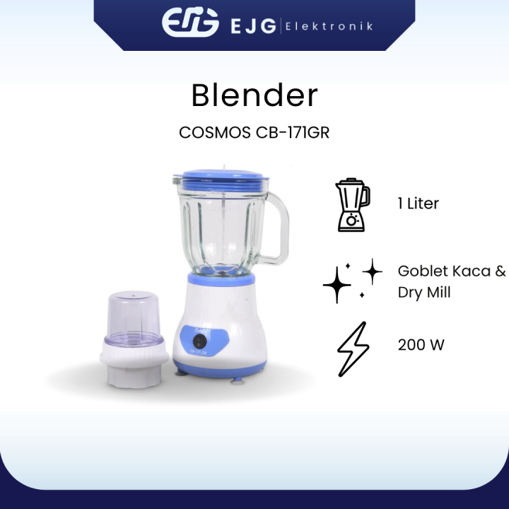 Blender Cosmos Plastik/Kaca 1 Liter CB-171 P/GR | Lazada Indonesia