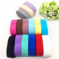 5yards/lot 1" 25mm Elastic Ribbon Fold Over Elastics Spandex Satin Band DIY Lace Sewing Trim