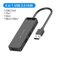 【support】 ①Usb 2.0/3.0 Hub 6 In 1 USB To USB 2.0/3.0 USB TF SD Adapter Charging Hub USB Hub Adapter With Power Supply For PC Laptop Hard Drive Phone Memory Card U Disk Keyboard Mouse USB 2.0/3.0 Dock Hub