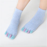 Recommend !!Womens Five Toe Socks 5PairsLot Autumn-Winter Colour The Toe Sock Lady And Women Colorful Finger Cotton Socks