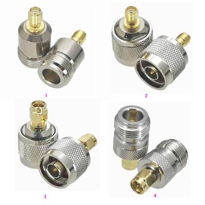 1Pcs SMA to N Male plug &amp; Female jack RF Coaxial Adapter connector Test Converter Brass Electrical Connectors