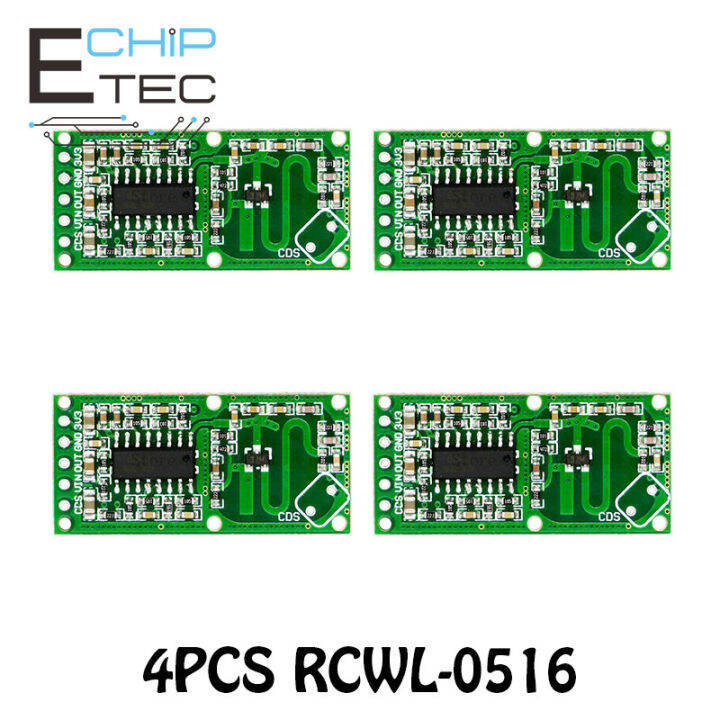 4PCS RCWL-0516 Human Body induction switch module Microwave radar ...