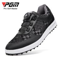 ✘ PGM Men 39;s Golf Shoes Knob Shoelaces Anti side Slip Waterproof Men 39;s Sports Shoes Black Sneakers XZ224