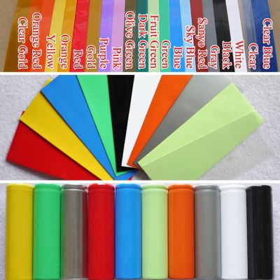 30/100/500pcs 18650 Lipo Battery Wrap PVC Heat Shrink Tube Precut Width 29.5mm x 72mm Insulated Film Protect Case Pack Sleeving Cable Management
