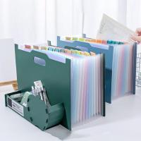 Document Standing Accordions Pockets Expanding File Folder Waterproof File Folder Stationery Storage File Document Organizer