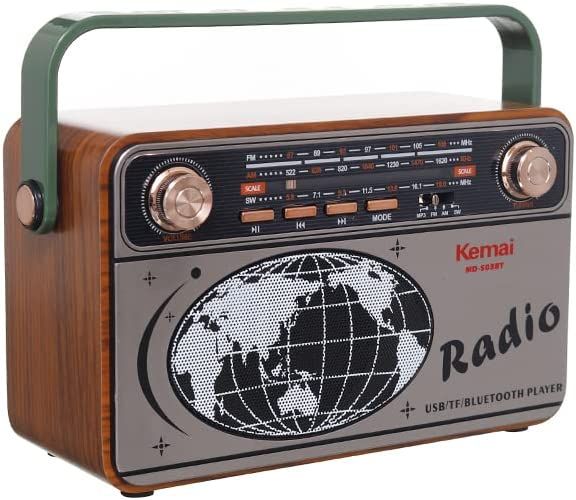 Radio Portables, Radio Vintage Bluetooth Fm-Am Sw, Radio Bluetooth
