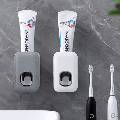 ร้อนเครื่องจ่ายยาสีฟันติดผนังอัตโนมัติยาสีฟัน S Queezer อุปกรณ์ห้องน้ำยาสีฟันที่วางแร็ค
