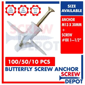 20Pcs/set Antique 20x17mm Hinge Butterfly Small Hinge Screws