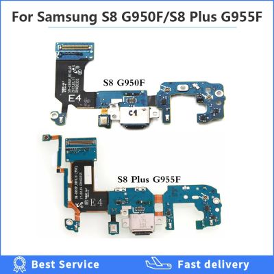 เปลี่ยนสายเคเบิ้ลยืดหยุ่นสำหรับชาร์จ Samsung Galaxy S8 Plus G950f G955f ชาร์จพอร์ตขั้วต่อด็อคซ็อกเก็ตไมโครโฟนยูเอสบีสำหรับ S8