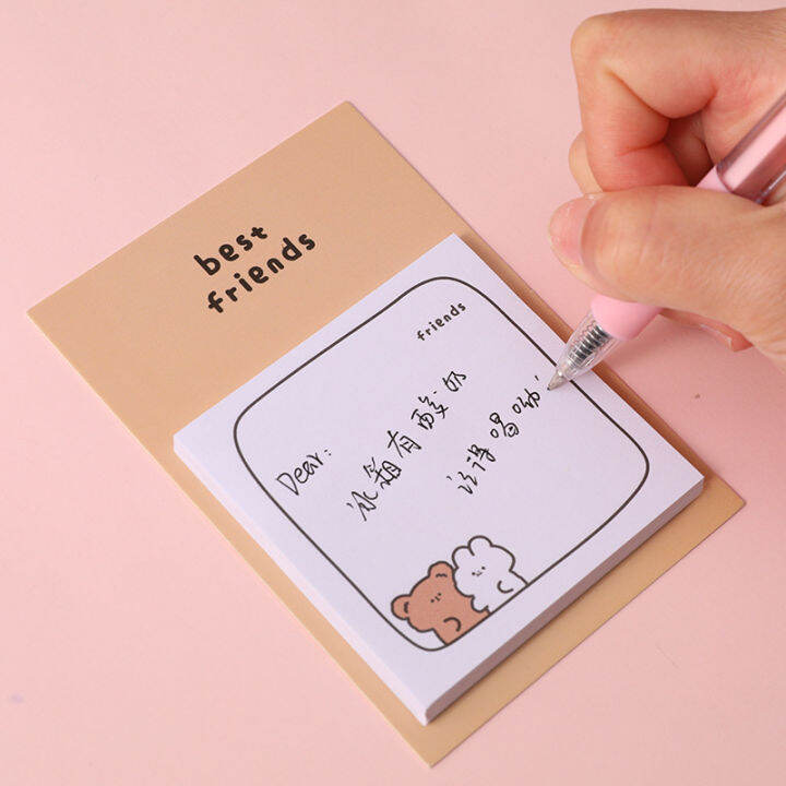 30-แผ่นน่ารักการ์ตูนหมี-sticky-notes-memo-pad-ไดอารี่เครื่องเขียน-flakes-สมุดภาพตกแต่ง-kawaii-n-ครั้ง-sticky-yrrey