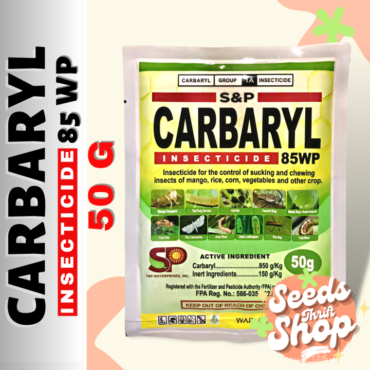 CARBARYL 85WP INSECTICIDE 50grams Lazada PH