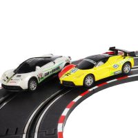 【CC】 Slot Race Car 1/43 Set Electric Circuito Coche Kids Scalextric Go Ninco Scx Cars