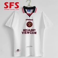shot goods 【SFS】Top QualityRetro 1996-97 MU Away Football Jersey Classics Jersey Man U Retro Jersey