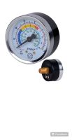 เกจ์วัดแรงดัน Pressure Gauge แบบแห้ง BSPT เกลียวออกหลัง 1/8"ออกหลัง sumo เกลียวเชื่อมต่อด้านล่าง ผลิตจากทองเหลือง 100% ทนทาน