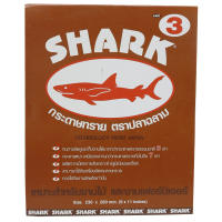 กระดาษทรายขัดไม้และงานเฟอร์นิเจอร์ ตราปลาฉลาม (SHARK) 60 แผ่น เบอร์ 3