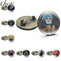 Sally Face Game Brooch Pin Badges Cartoon Figure Cool Punk Glass Dome Metal Pins Clothes Backpack Jewelry Decoration Accessories