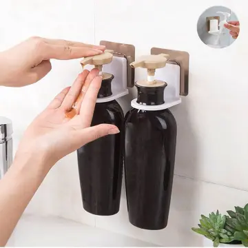 1pc Wall Mounted Shampoo Holder, Multifunction Shower Gel Bottle Rack For  Bathroom