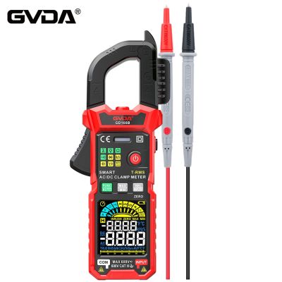 GVDA Professional Clamp Meter Digital Multimeter True RMS Auto Range NCV DC AC Voltage Tester Voltmeter Smart Multitester